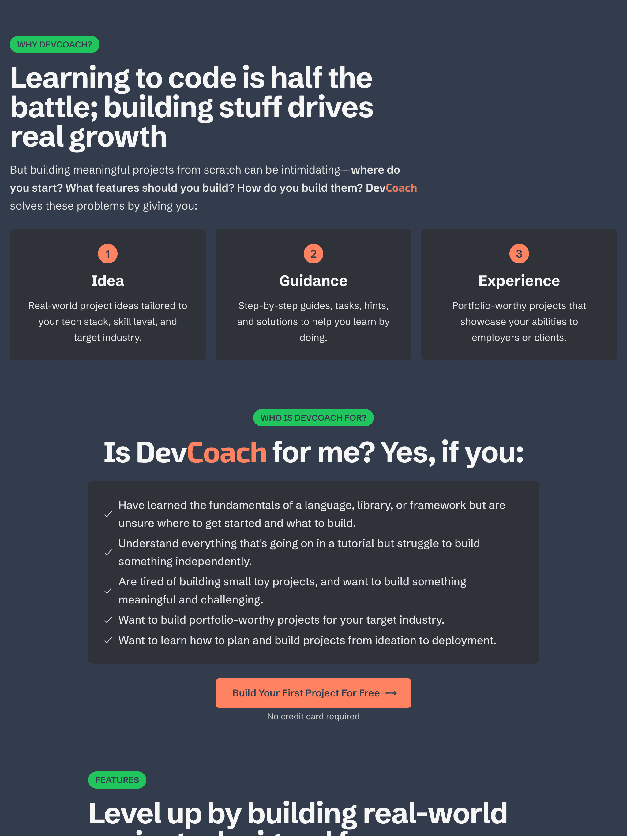 Landing page