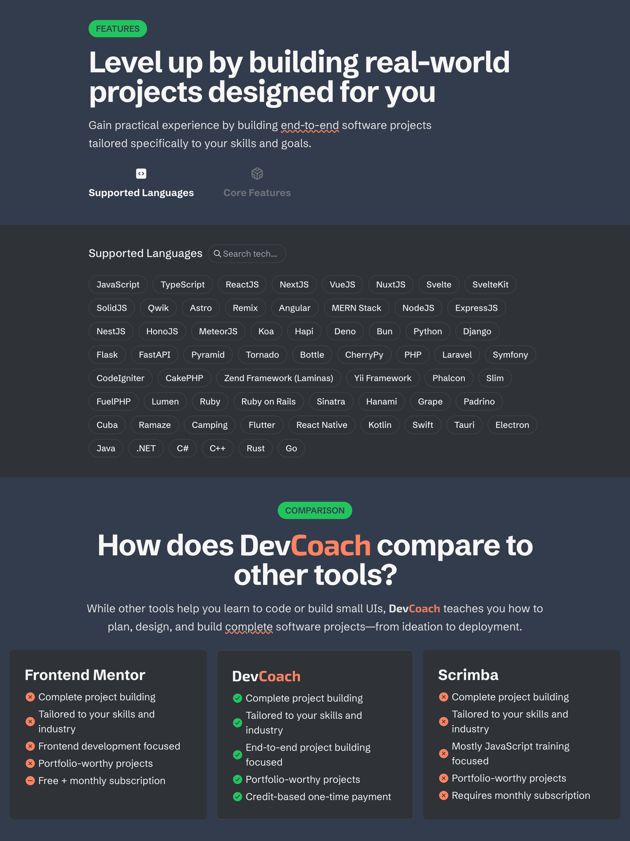 Landing page