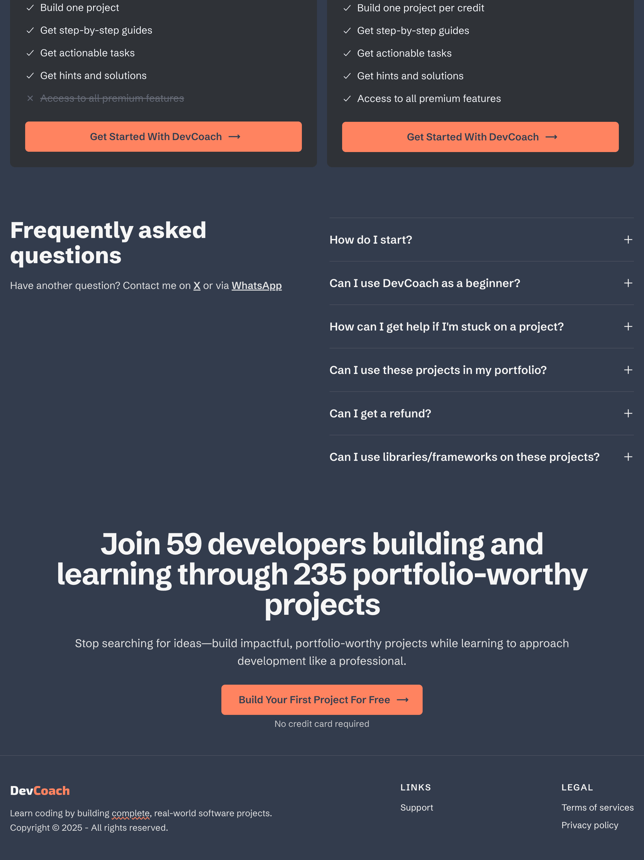 Landing page
