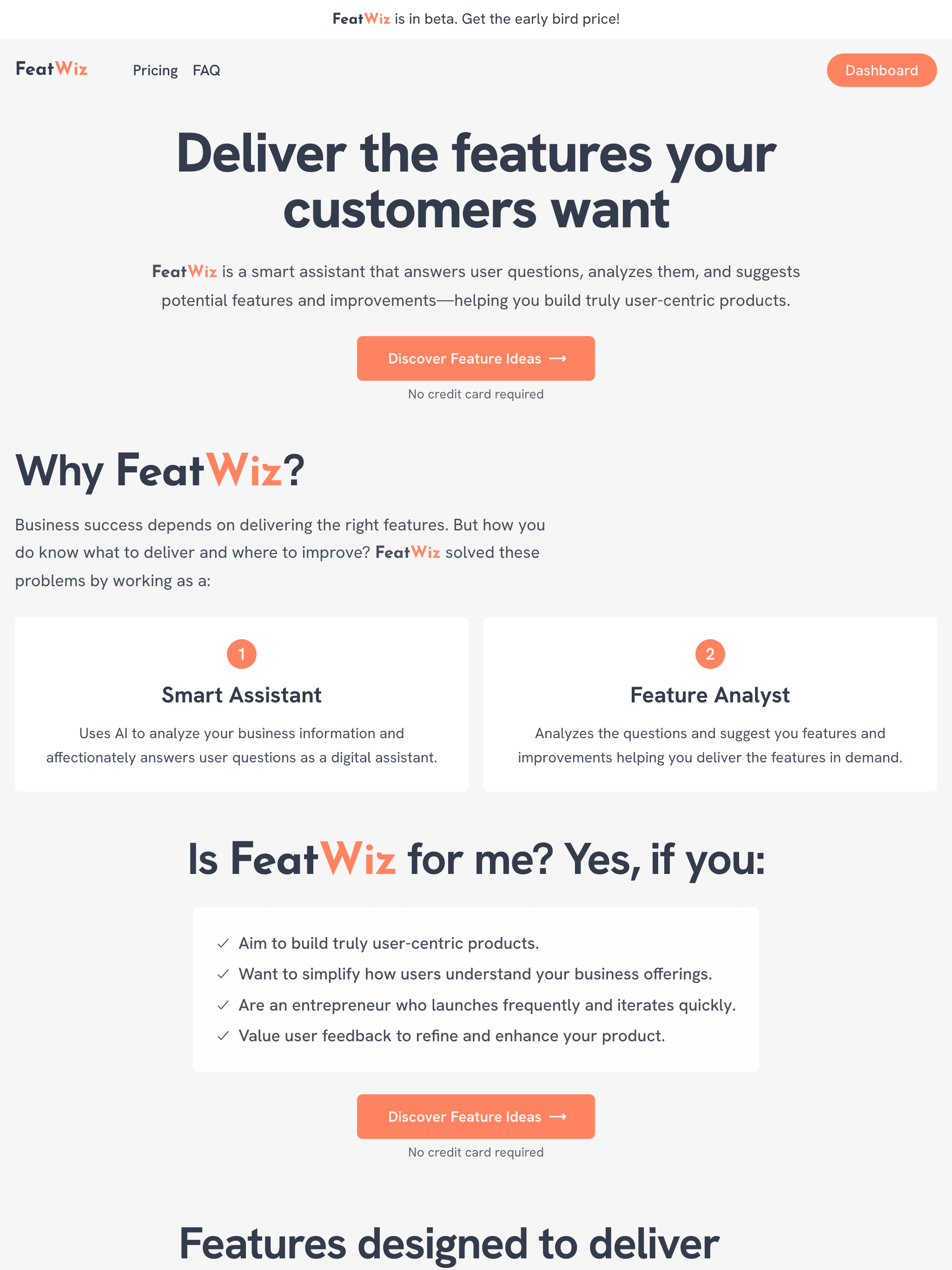 Landing page