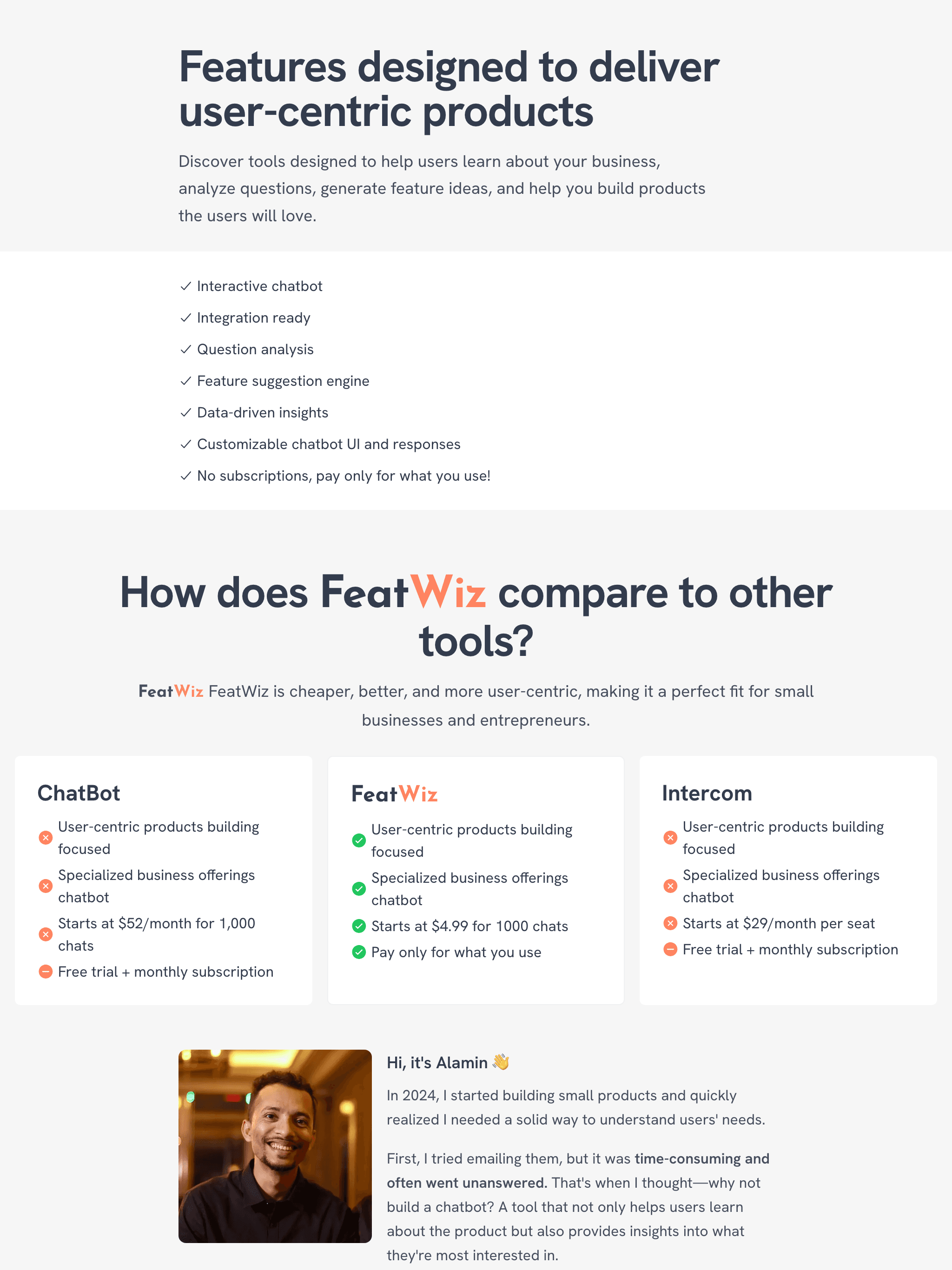 Landing page